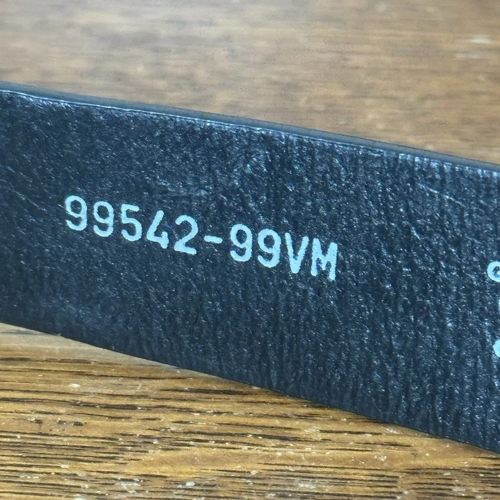 Harley Davidson Belt 38 Black Genuine Leather USA 99542-99VM Motorcycle Biker